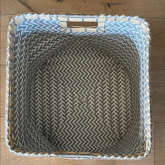 Room‎ Essentials | Gray Chevron Woven Cube Storage Bin - Picture 5 of 6